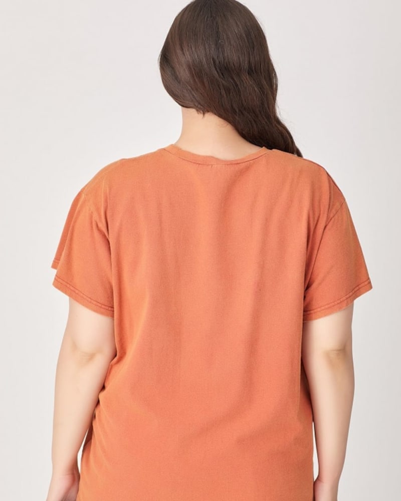 Graphic orange tee on sale